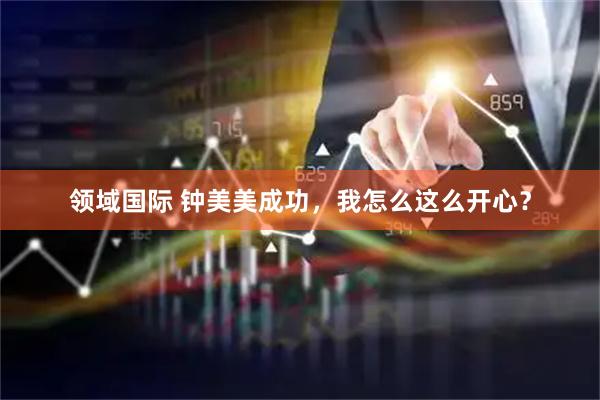 领域国际 钟美美成功,我怎么这么开心?